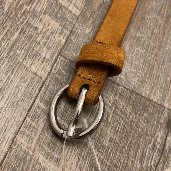 Zara vegan suede skinny brown belt - Picture 2 of 6